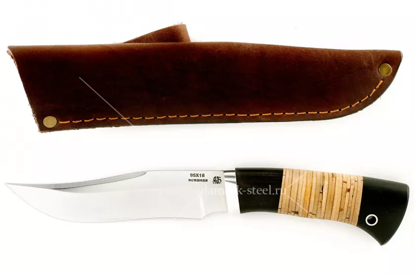 Нож Тайга(n)-2 кованая сталь 95х18 граб и береста